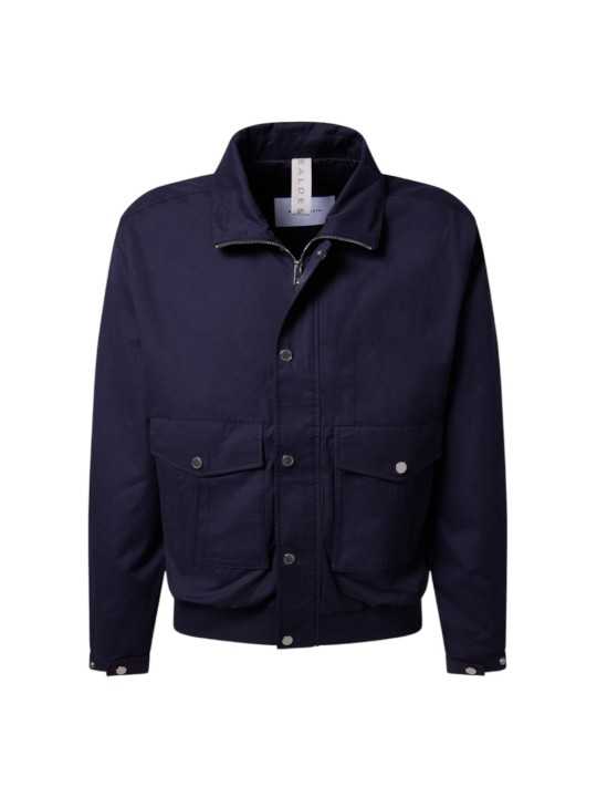 BLOUSON TECHNO POLY COTON NAVY MULTIPOCHES B250133 4132 6300 BALDESSARINI HOMME shop face Strasbourg boutique