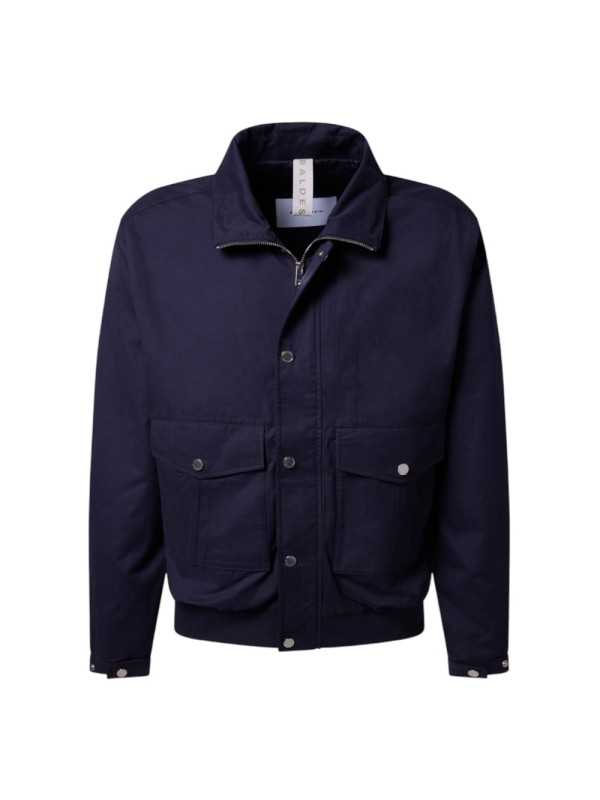 BLOUSON TECHNO POLY COTON NAVY MULTIPOCHES B250133 4132 6300 BALDESSARINI HOMME shop face Strasbourg boutique