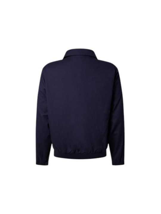 BLOUSON TECHNO POLY COTON NAVY MULTIPOCHES B250133 4132 6300 BALDESSARINI HOMME shop dos Strasbourg boutique
