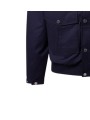 BLOUSON TECHNO POLY COTON NAVY MULTIPOCHES B250133 4132 6300 BALDESSARINI HOMME shop poignet Strasbourg boutique
