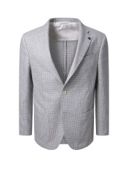 VESTE PIEDS DE POULES VERT EAU ECRU B015780 1092 5036 Baldessarini homme shop Strasbourg vue