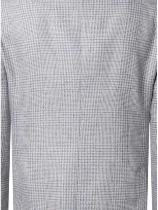 VESTE PIEDS DE POULES VERT EAU ECRU B015780 1092 5036 Baldessarini homme shop Strasbourg tissus