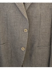 VESTE PIEDS DE POULES VERT EAU ECRU B015780 1092 5036 Baldessarini homme shop Strasbourg détail
