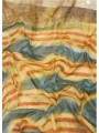 CHECH PRINT PAYSAGE PALMIERS PYRAMIDE VERT CIEL M1A 150B U996 92 PAUL SMITH HOMME scarf plissé