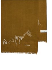 FOULARD UNI BRONZE BRODE BLANC MAURITIUS M1A 150M U949 62 PAUL SMITH HOMME scarf Strasbourg broderie