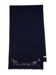 FOULARD UNI NAVY BRODE BLANC MAURITIUS M1A 150M U949 49 PAUL SMITH HOMME scarf Strasbourg full