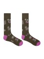 Chaussettes kaki village blanc fleur rose M1A 800MO U895 63 Paul Smith homme Strasbourg duo