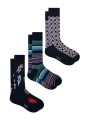 PACK 3 CHAUSSETTES RAYEE MOSAIQUE FLEURS M1A SOCK USNL 47 PAUL SMITH HOMME socks Strasbourg trio