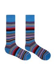 PACK 3 CHAUSSETTES RAYEE ORANGE CHINEE GRIS RAYEE BLEU M1A SOCK USTR 1A PAUL SMITH socks Strasbourg bleu