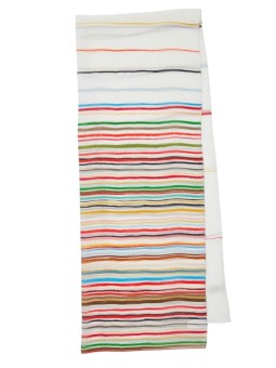 FOULARD BLANC RAYE MULTI SOIE W1A 250B U954 92 PAUL SMITH FEMME scarf Strasbourg full
