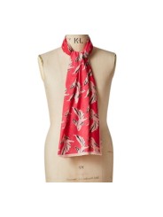 FOULARD FUSHIA PRINT POISSONS ROSE W1A 250B U941 22 PAUL SMITH FEMME scarf Strasbourg porté
