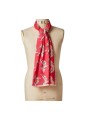 FOULARD FUSHIA PRINT POISSONS ROSE W1A 250B U941 22 PAUL SMITH FEMME scarf Strasbourg porté