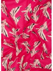 FOULARD FUSHIA PRINT POISSONS ROSE W1A 250B U941 22 PAUL SMITH FEMME scarf Strasbourg zoom