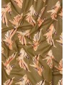 Foulard kaki print poissons abricot Paul Smith femme W1A 250B U941 63 Strasbourg scarf zoom