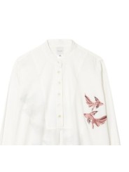ROBE TUNIQUE BLANC BRODEE POISSONS VOILE DE COTON Paul Smith femme W1A 334F U396 01 dress Strasbourg boutons