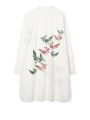 ROBE TUNIQUE BLANC BRODEE POISSONS VOILE DE COTON Paul Smith femme W1A 334F U396 01 dress Strasbourg back