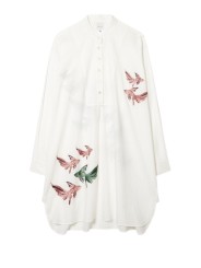 ROBE TUNIQUE BLANC BRODEE POISSONS VOILE DE COTON Paul Smith femme W1A 334F U396 01 dress Strasbourg front
