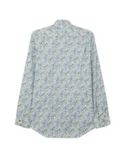 CHEMISE BLANCHE PRINT LIBERTY CIEL VERT JAUNE M1R 800P V03043 41 PAUL SMITH HOMMe shirt Strasbourg back