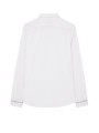 CHEMISE BLANCHE COTON STRETCH BANDE RAYEE POIGNETS M2R 610PE V22263 01 PAUL SMITH homme shirt Strasbourg back