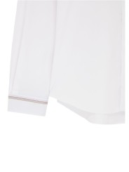 CHEMISE BLANCHE COTON STRETCH BANDE RAYEE POIGNETS M2R 610PE V22263 01 PAUL SMITH homme shirt Strasbourg baya