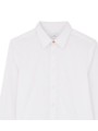 CHEMISE BLANCHE COTON STRETCH BANDE RAYEE POIGNETS M2R 610PE V22263 01 PAUL SMITH homme shirt Strasbourg col