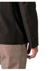 VESTE CHOCOLAT POCHES PLAQUEES QUADRILLE M1R 2363 V02990 69 PAUL SMITH HOMME Strasbourg store poignet