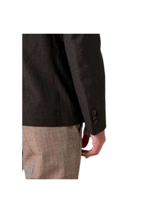 VESTE CHOCOLAT POCHES PLAQUEES QUADRILLE M1R 2363 V02990 69 PAUL SMITH HOMME Strasbourg store poignet