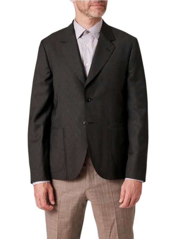 VESTE CHOCOLAT POCHES PLAQUEES QUADRILLE M1R 2363 V02990 69 PAUL SMITH HOMME Strasbourg store front