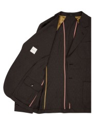 VESTE CHOCOLAT POCHES PLAQUEES QUADRILLE M1R 2363 V02990 69 PAUL SMITH HOMME Strasbourg store intérieur