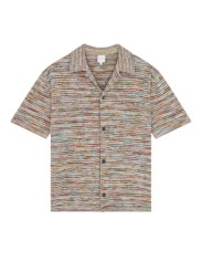 Polo chemise bayadère fondue multicolore Paul Smith Homme M1R 775Z V03027 92 Strasbourg front