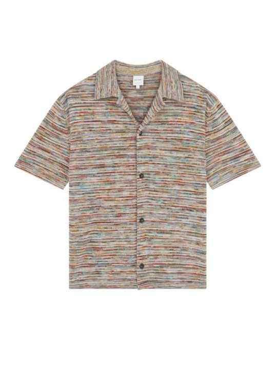 Polo chemise bayadère fondue multicolore Paul Smith Homme M1R 775Z V03027 92 Strasbourg front