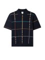 Polo navy quadrillé multi baya Paul Smith Homme M1R 783Z V03025 49 store Strasbourg front