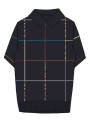 Polo navy quadrillé multi baya Paul Smith Homme M1R 783Z V03025 49 store Strasbourg dos