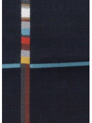 Polo navy quadrillé multi baya Paul Smith Homme M1R 783Z V03025 49 store Strasbourg tissus