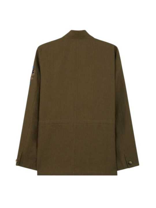 VESTE SAHARINNE APPLICATION POISSONS KAKI M1R 837ZE V01427 35A PAUL SMITH homme fashion Strasbourg back