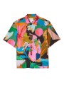CHEMISETTE PRINT FLEUR FLOQUEES ROSE VERT M1R 857Z V03017 92 PAUL SMITH HOMME shirt front
