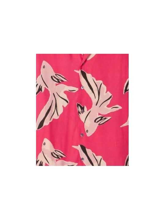 CHEMISETTE FUSHIA PRINT POISSONS ROSE M1R 905U V02999 22 PAUL SMITH HOMME tissus shirt Strasbourg