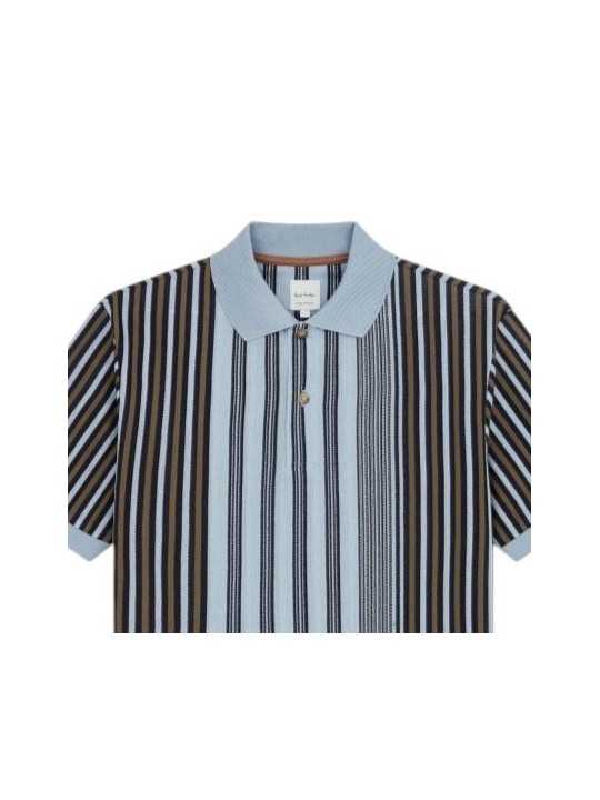 POLO RAYE CIEL NAVY KAKI M1R 958P V03049 40 PAUL SMITH HOMME store Strasbourg col