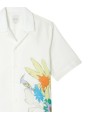 CHEMISETTE BLANCHE PRINT COLIBRI FLEURS M1R 905U V03058 01 PAUL SMITH HOMME Strasbourg shirt manche