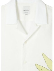 CHEMISETTE BLANCHE PRINT COLIBRI FLEURS M1R 905U V03058 01 PAUL SMITH HOMME Strasbourg shirt col
