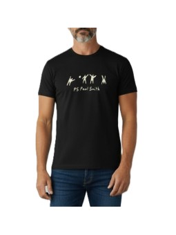 TSHIRT NOIR PRINT VOLLEYEURS BLANCS M2R 011R VP5761 79 PAUL SMITH HOMME store