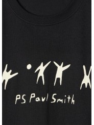 TSHIRT NOIR PRINT VOLLEYEURS BLANCS M2R 011R VP5761 79 PAUL SMITH HOMME store Strasbourg zoom