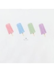 TSHIRT BLANC PRINT GLACES MULTI M2R 011R VP5780 01 PAUL SMITH HOMME store