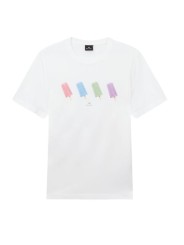 TSHIRT BLANC PRINT GLACES MULTI M2R 011R VP5780 01 PAUL SMITH HOMME store Strasbourg front
