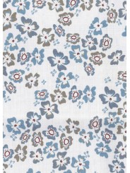 CHEMISE COTON LIBERTY BLEU CHOCO M2R 149T V22659 01 PAUL SMITH HOMME shirt store Strasbourg tissus