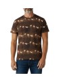 T-shirt brun print lunettes sodas glaces Paul Smith Homme M2R 220X V22626 79 store Strasbourg porté