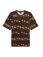 T-shirt brun print lunettes sodas glaces Paul Smith Homme M2R 220X V22626 79 store Strasbourg front