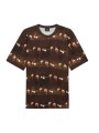 T-shirt brun print lunettes sodas glaces Paul Smith Homme M2R 220X V22626 79 store Strasbourg front