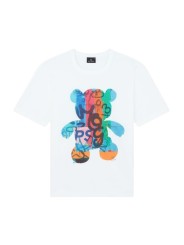TSHIRT BLANC TEDDY MULTI M2R 220X VP5789 01 PAUL SMITH HOMME store Strasbourg front