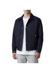BLOUSON TECHNO POLY COTON NAVY MULTIPOCHES B250133 4132 6300 BALDESSARINI HOMME shop Strasbourg boutique porté